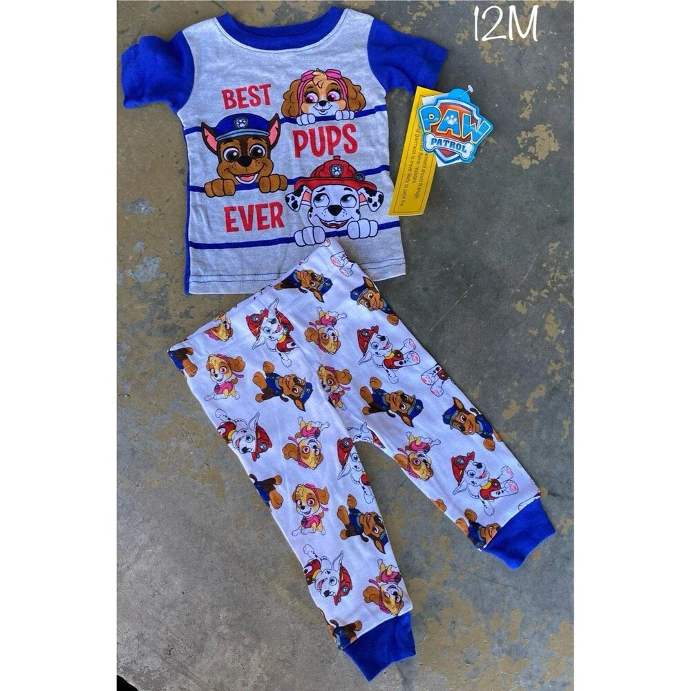 NWT Paw Patrol Best Pups Ever 2-Piece Pajama Set 12M